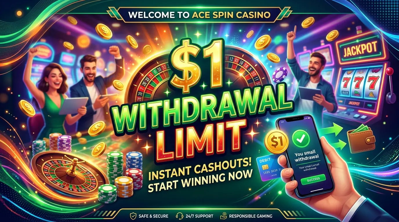 1 kr uttag hos Amok casino